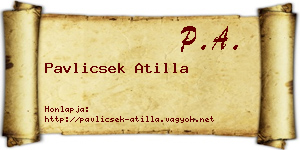 Pavlicsek Atilla névjegykártya